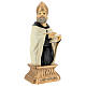 Bust of St. Augustine with miter golden resin 32 cm s5