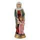 Statue aus Harz Heilige Anna mit Maria als Kind, 10 cm s1