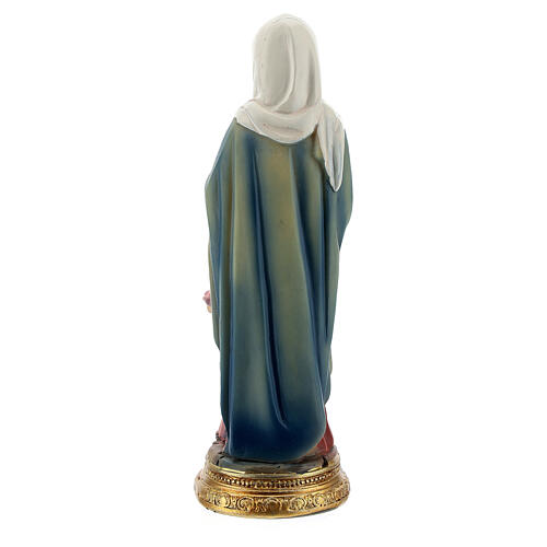 St Anne and child Mary resin statue, 10 cm 3