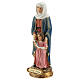 St Anne statue with Mary, resin 13 cm s2