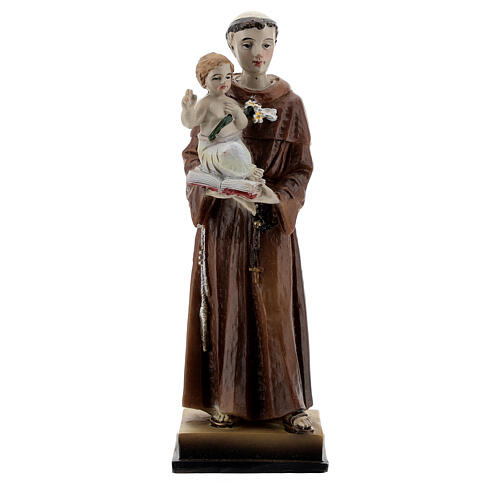 Heiliger Antonius mit dem Jesuskind, Statue aus Resin, 12 cm 1
