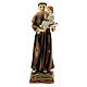 St. Anthony of Padua with golden base resin statue 14.5 cm s1
