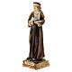 Saint Antoine de Padoue base dorée statue résine 15 cm s2