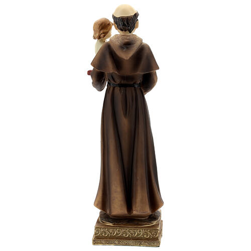 St. Anthony of Padua with lilies and Baby resin statue 22 cm 5