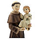 St Anthony statue holding Child with lily, 22 cm resin s2