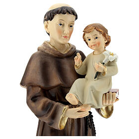Saint Anthony of Padue with the Child resin statue 32 cm