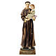 Statua Sant'Antonio Padova visione Bambino resina 32 cm s1