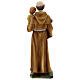 Statuette of St. Anthony with Baby resin yellow clothes 30 cm. s5