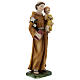 St Anthony statue with Child yellow dress, 30 cm resin s4