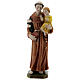 St Anthony statue with book, 20 cm resin s1