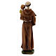 Statuette of St. Anthony with Baby resin yellow clothes 12 cm s3