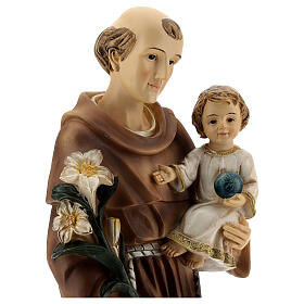 Statue in resina e PVC: Sant'Antonio statua Bambino globo blu resina 30 cm