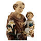 Święty Antoni figura Dzieciątko kula ziemska niebieska żywica 30 cm s2