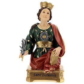 Busto Santa Eufemia resina 28 cm