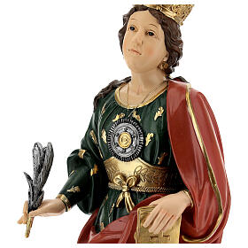 Busto Santa Eufemia resina 28 cm