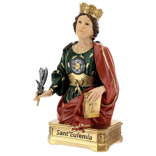 Busto Santa Eufemia resina 28 cm 3