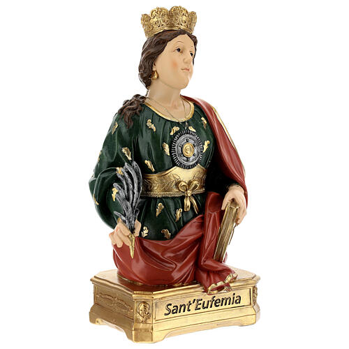 Busto Santa Eufemia resina 28 cm 5