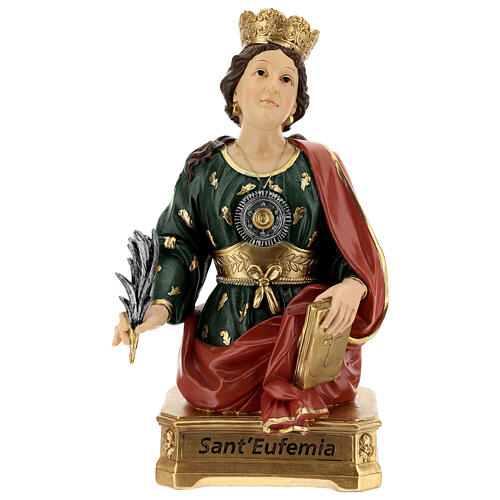 Busto Santa Eufémia resina 28 cm 1