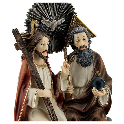 Holy Trinity in heaven resin statue 20.5 cm 2