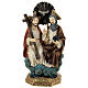 Holy Trinity statue in clouds, 20 cm resin s1