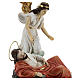 Set St. Joseph asleep with angel resin 15 cm s2