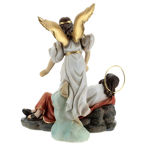 Zestaw Święty Józef śpiący anioł żywica 15 cm 8