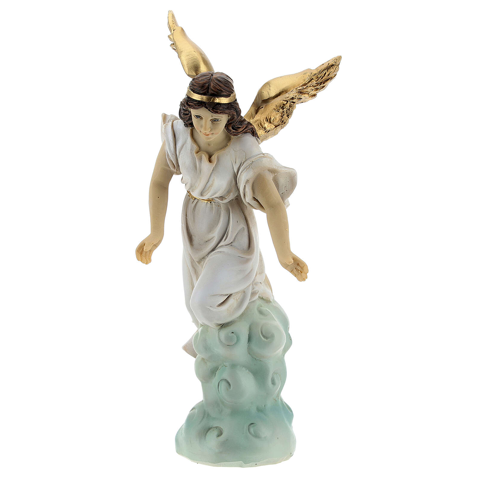 Sleeping St Joseph statue set with angel, 15 cm resin | online sales on ...