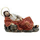 Sleeping St Joseph statue set with angel, 15 cm resin s3