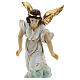 Sleeping St Joseph statue set with angel, 15 cm resin s4