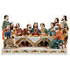 The Last Supper statue with white base in resin, 10x20x5 cm s1