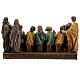 Última Cena Apóstoles estatua resina 15x25x10 cm s5