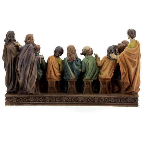 Ultima Cena Apostoli statua resina 15x25x10 cm 5