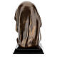 Face of the Virgin Mary in resin with bronze effect 18x11.5 cm cm s5