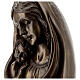 Mary with Child Bust statue, in resin bronze color 25x15 cm s2