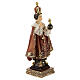 Enfant Jésus de Prague base baroque statue résine 11 cm s3