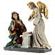 Annunciation Archangel Gabriel and Mary resin statue 16 cm s3