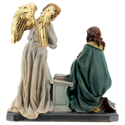 Anunciación de María Arcángel Gabriel estatua resina 16 cm 5
