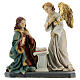 Anunciação Maria e Arcanjo Gabriel imagem resina 16 cm s1