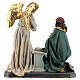 Anunciação Maria e Arcanjo Gabriel imagem resina 16 cm s5