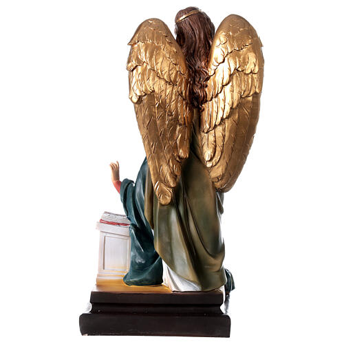 Annunciation statue Mary Archangel Gabriel with lily resin 20.5 cm 4