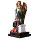 Annunciation statue Mary Archangel Gabriel with lily resin 20.5 cm s2