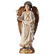 Archangel Gabriel with lilies and scroll 20 cm statue in painted resin s1