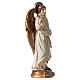 Archangel Gabriel with lilies and scroll 20 cm statue in painted resin s4