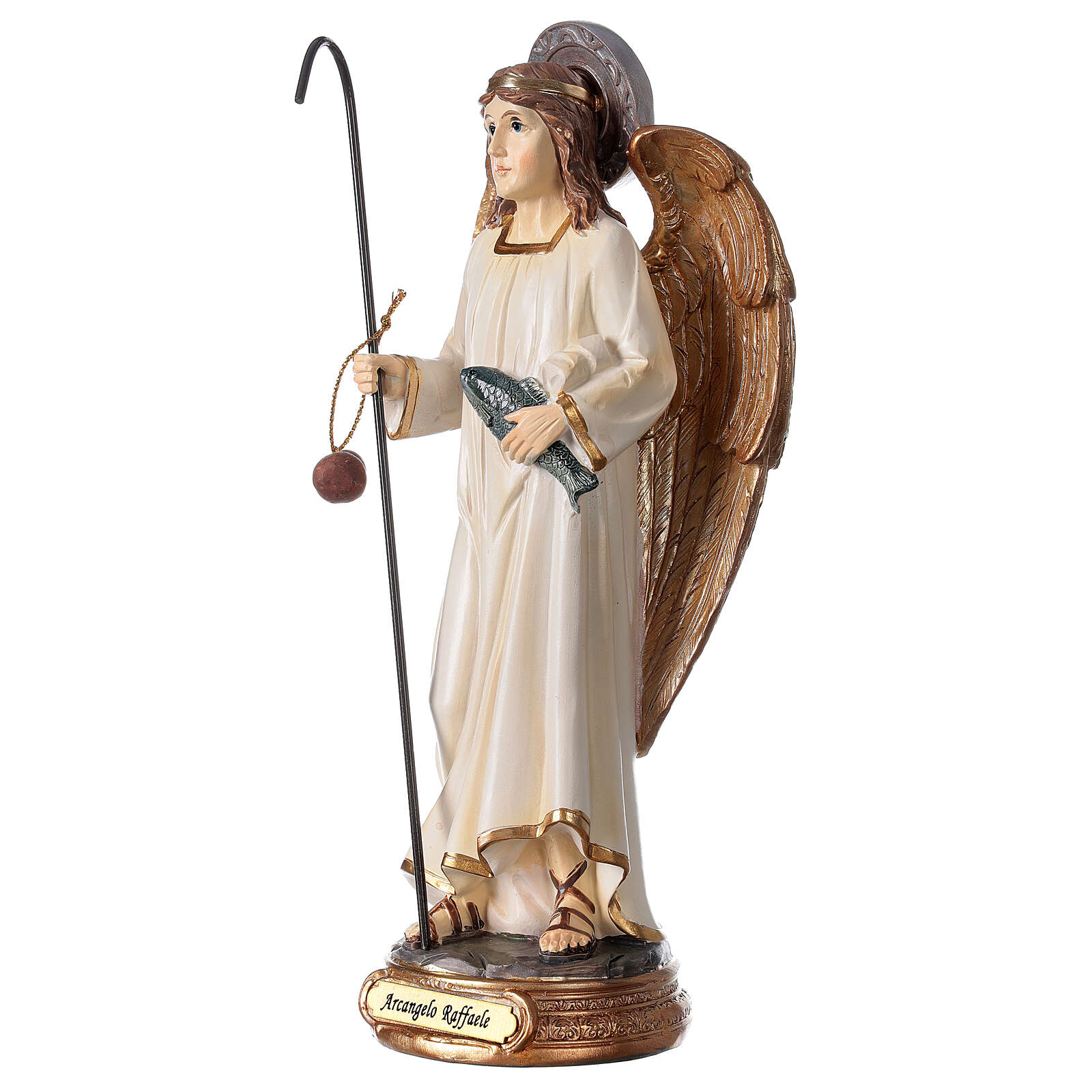 Archangel Raphael 20 cm statue in painted resin online sales on