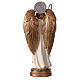Statua Arcangelo Raffaele bianco oro resina 20 cm s4
