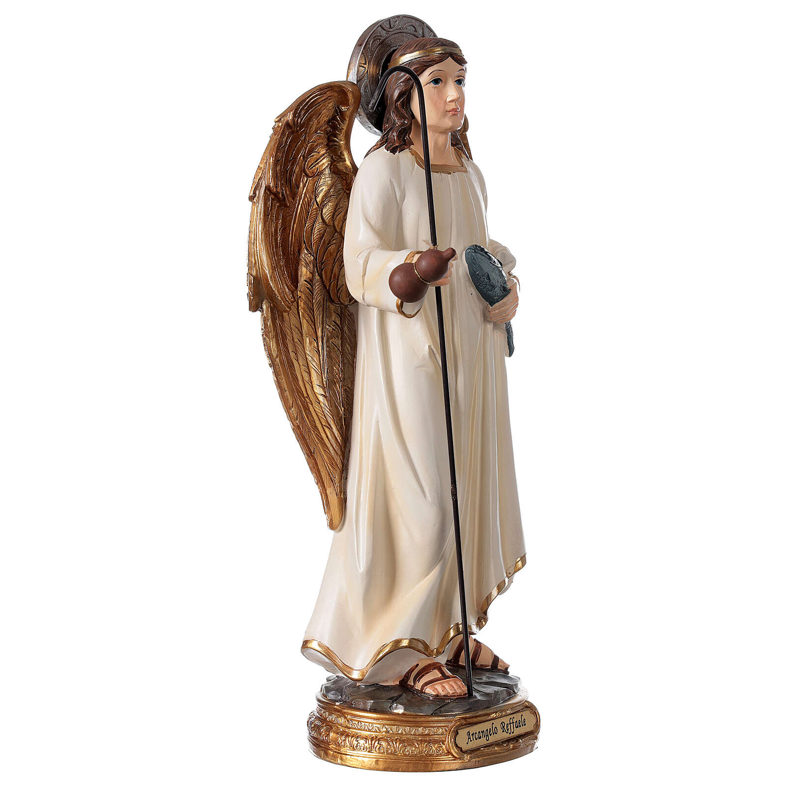 Archangel Raphael 29 cm statue in painted resin online sales on