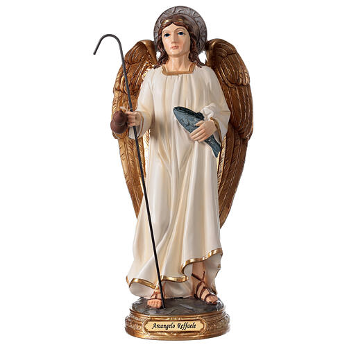 Archangel Raphael 29 cm statue in painted resin 1
