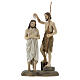 Statua Battesimo Gesù San Giovanni resina 13 cm s1