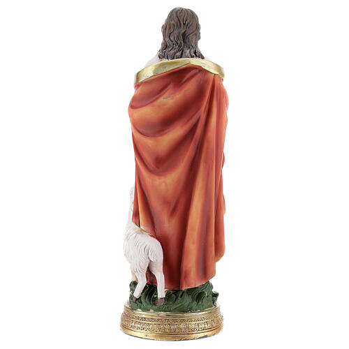 Jesus the Good Shepherd statue with sheep h 20 cm 4