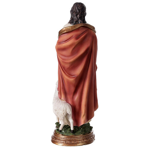 Statue aus Harz Jesus der guter Hirte, 30 cm 4